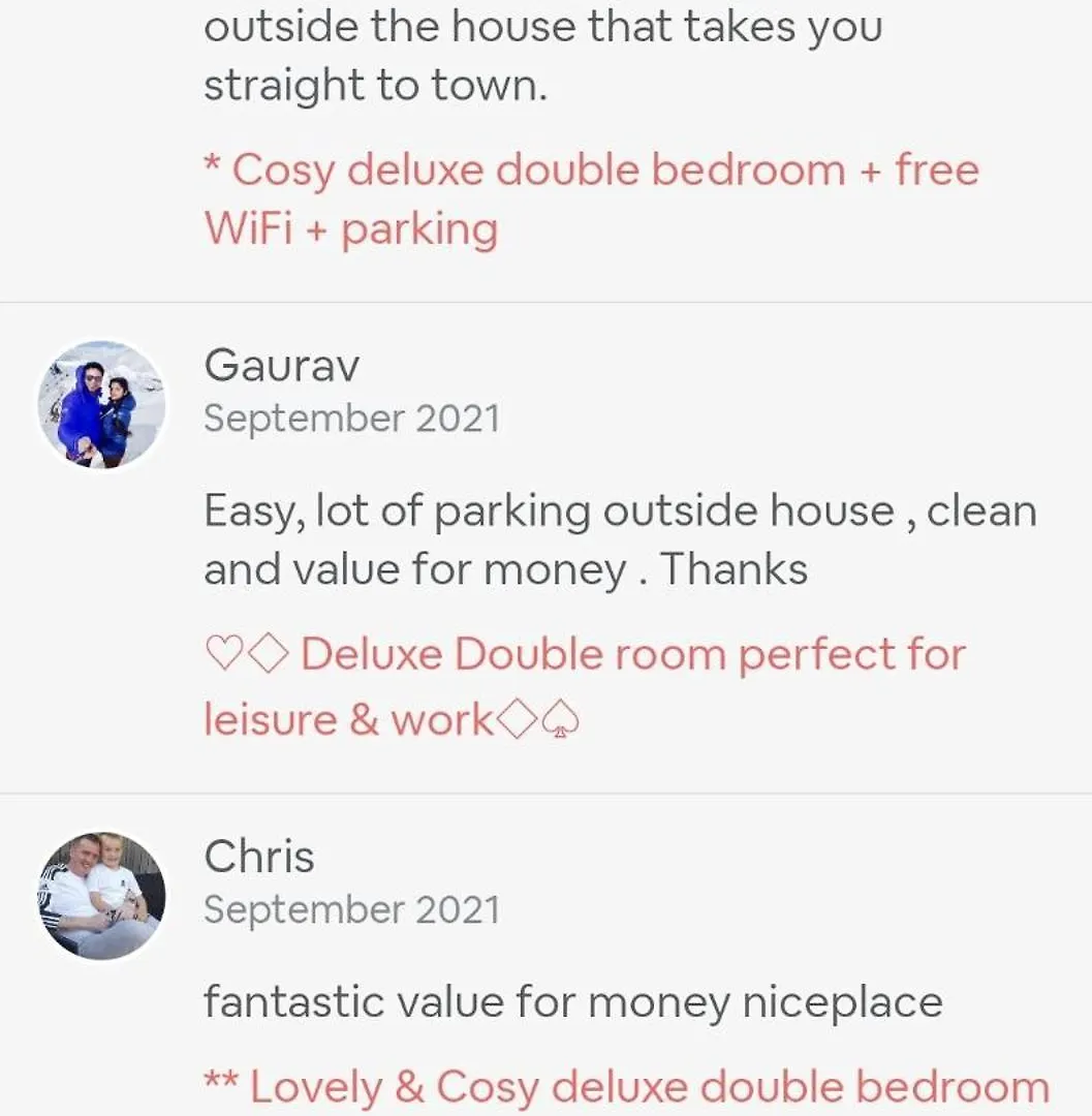 Homestay *Rb98Bl* For Your Most Relaxed & Cosy Stay + Free Parking + Free Fast Wifi * Leeds